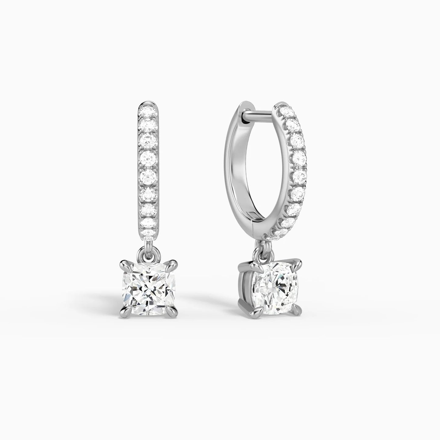 Sterling silver Zircon Hoops