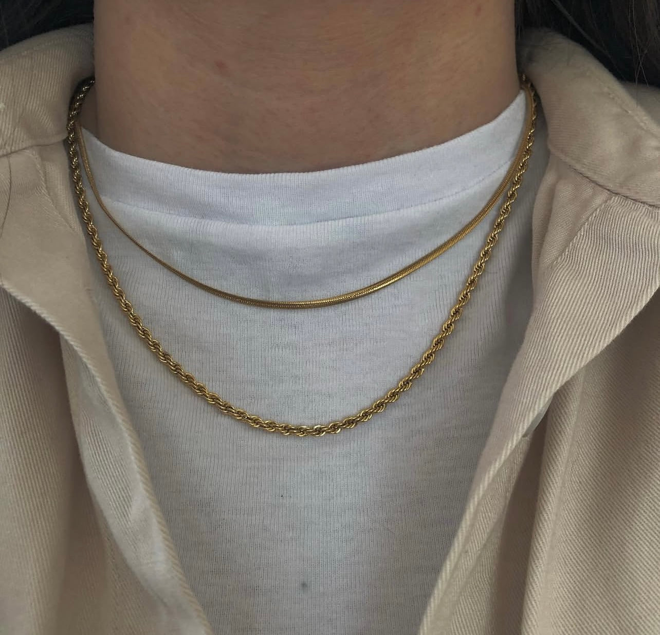 Snake necklace chain