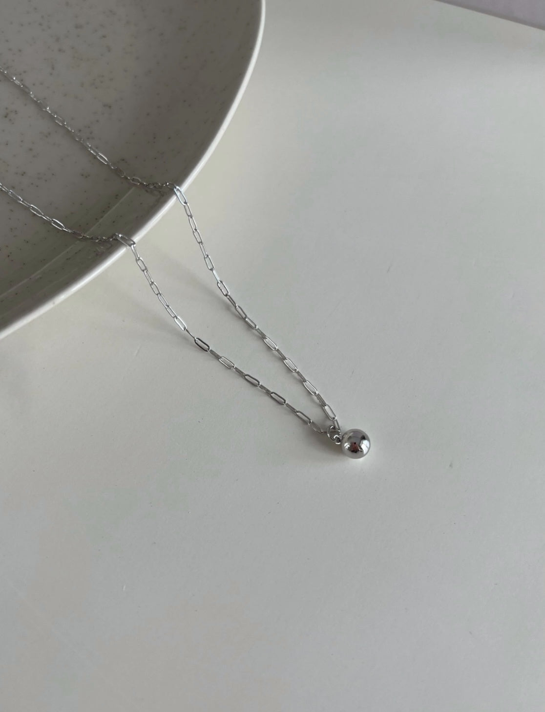 Silver Ball necklace
