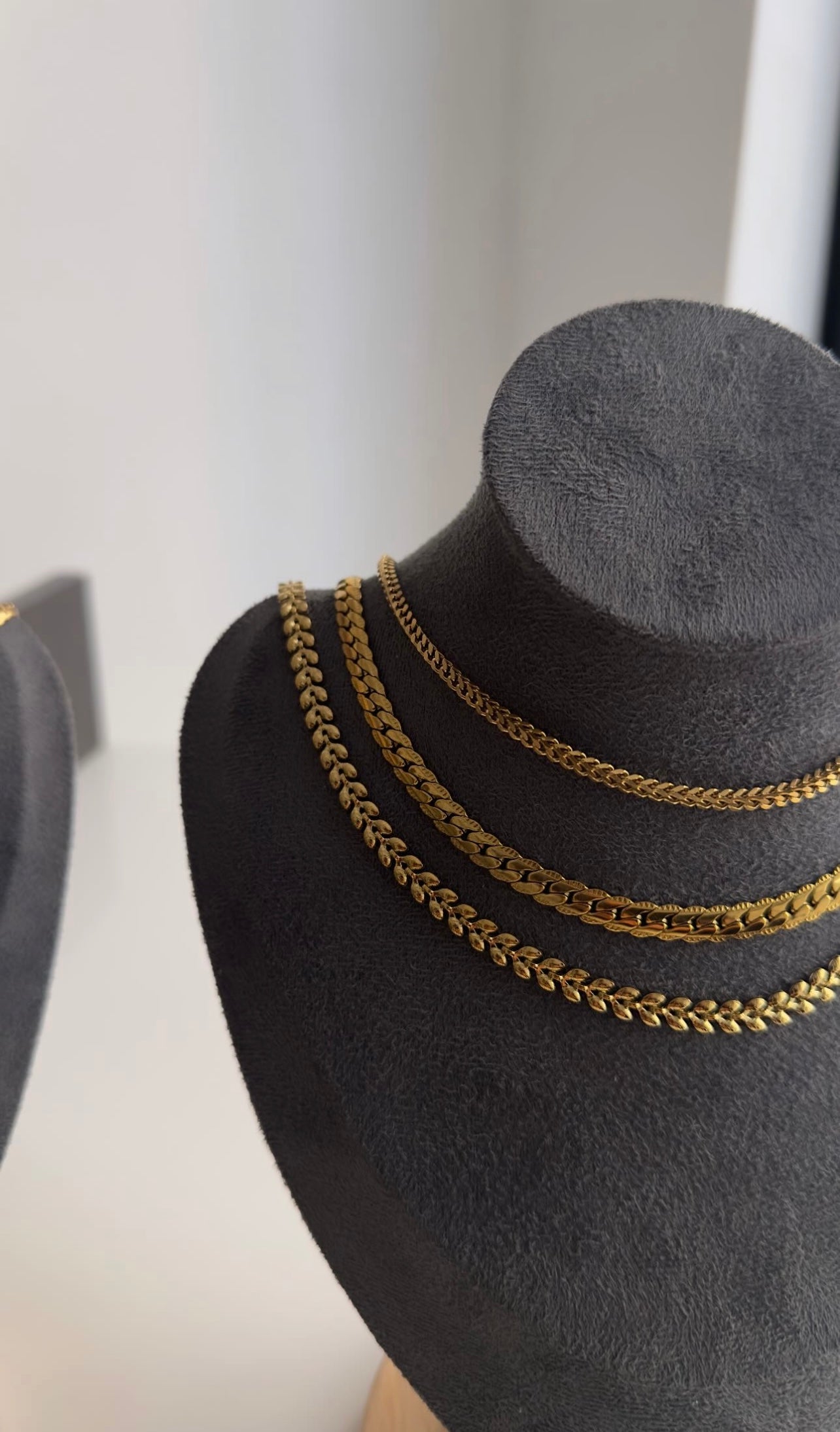Gold plated necklaces