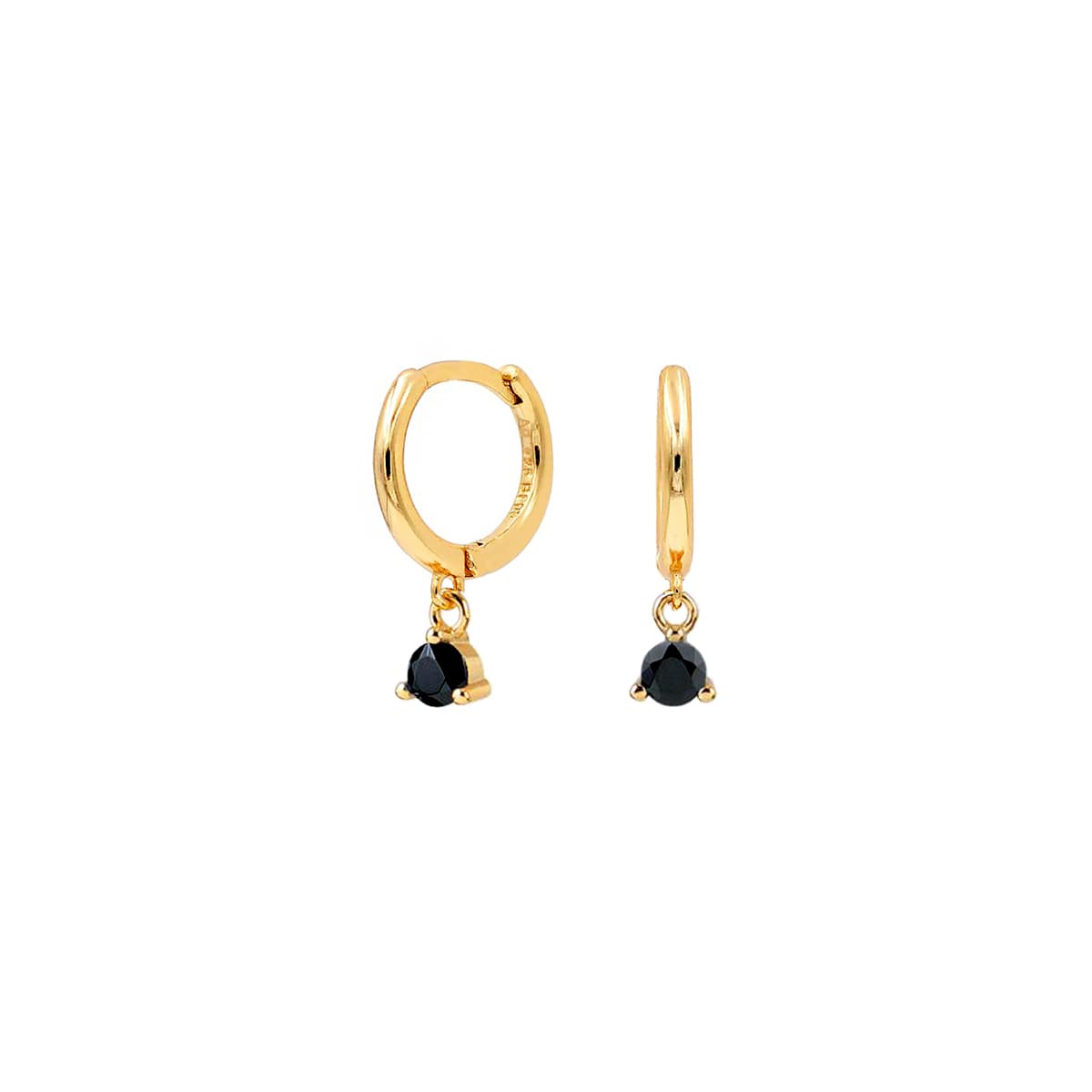Black drop Hoops
