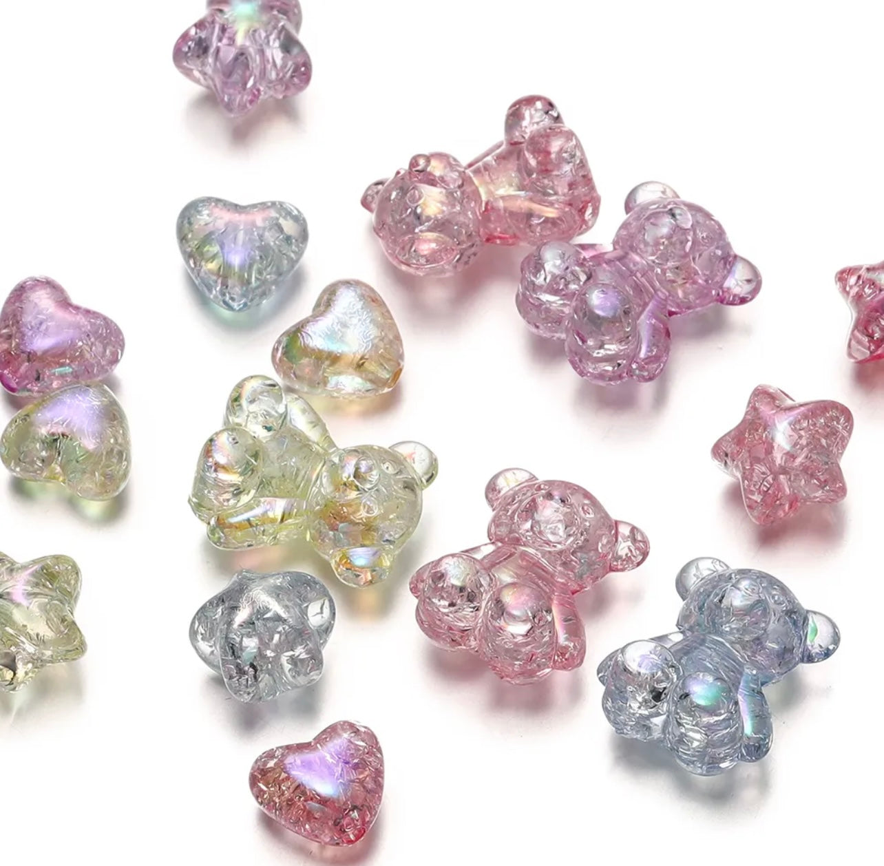 Acrylic bear charms