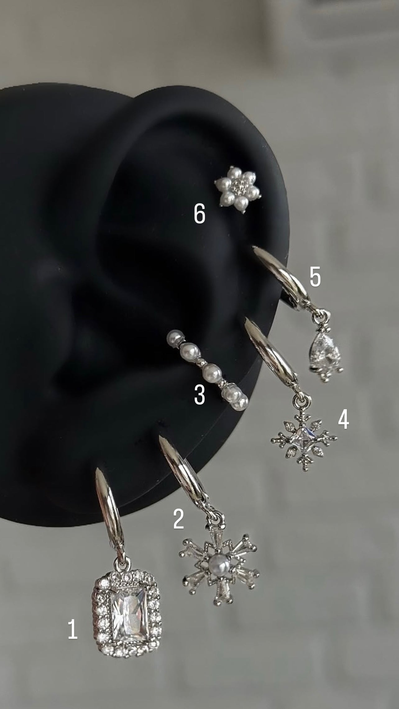 Sterling silver Huggies