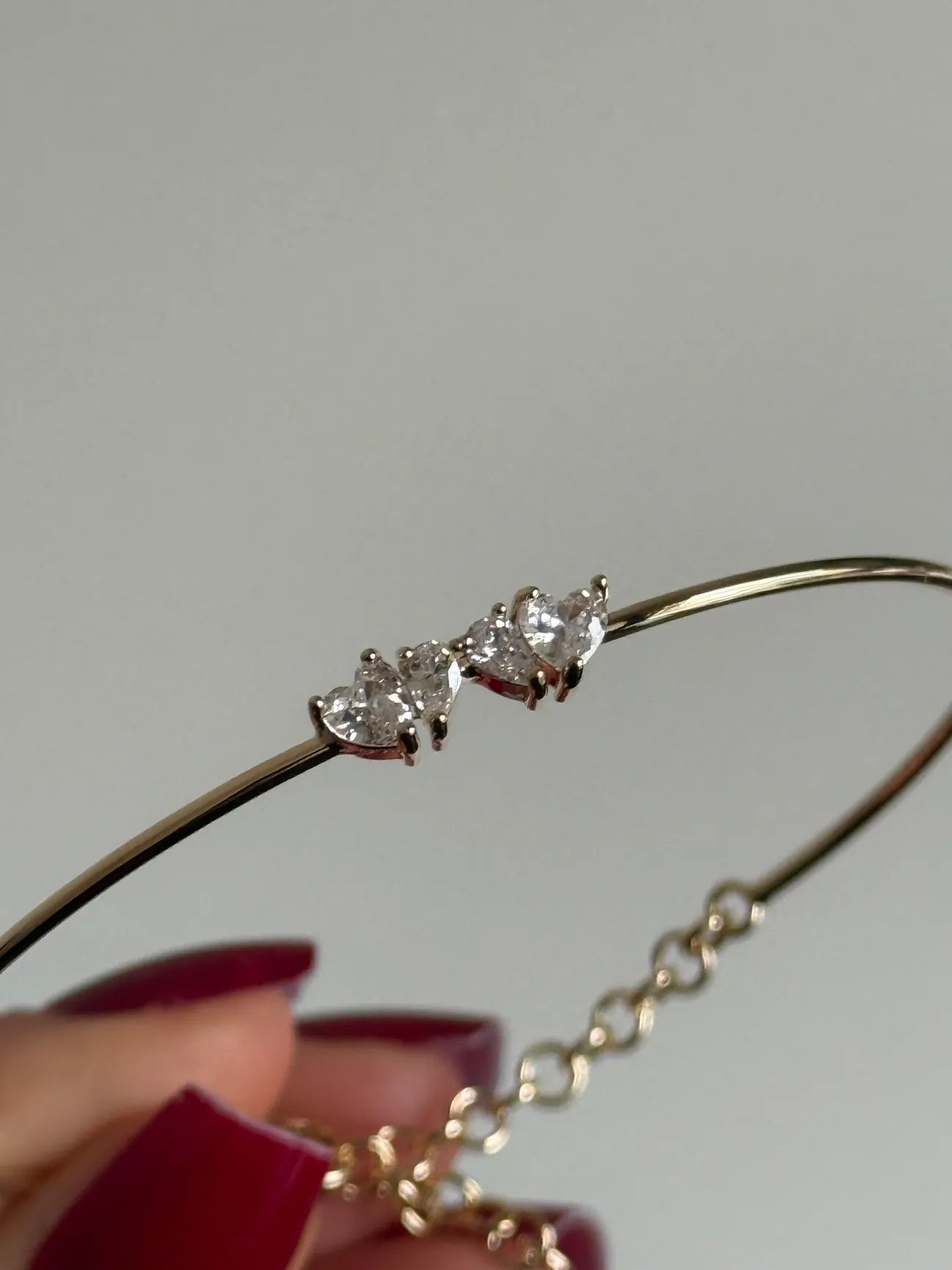 Dainty hearts bracelet