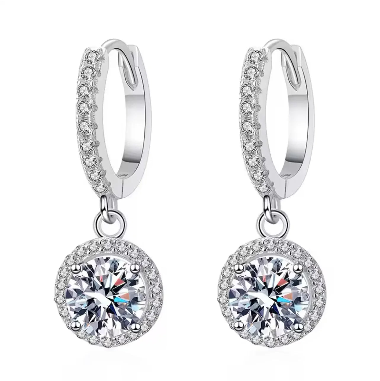 Cubic zirconia Hoops