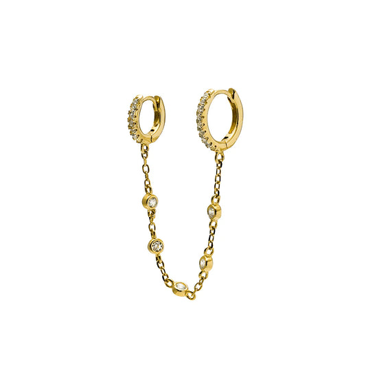 Zircon chain hoops