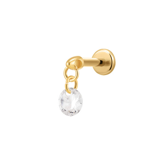 Crystal round dangle