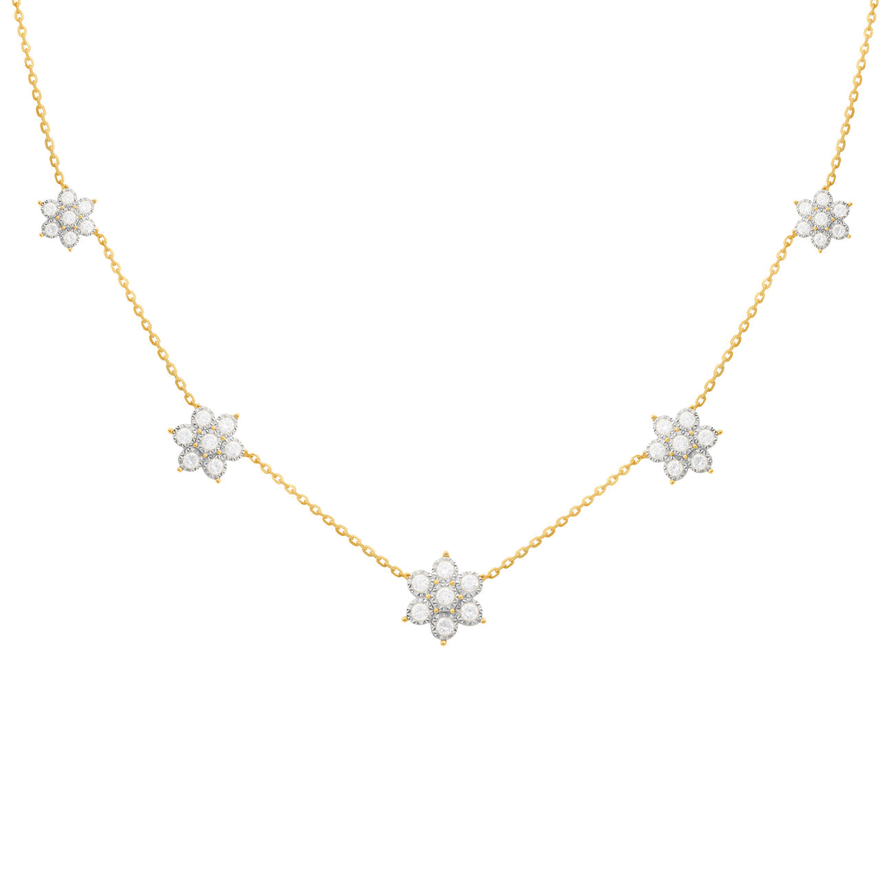 Hannah 5 Flower Necklace