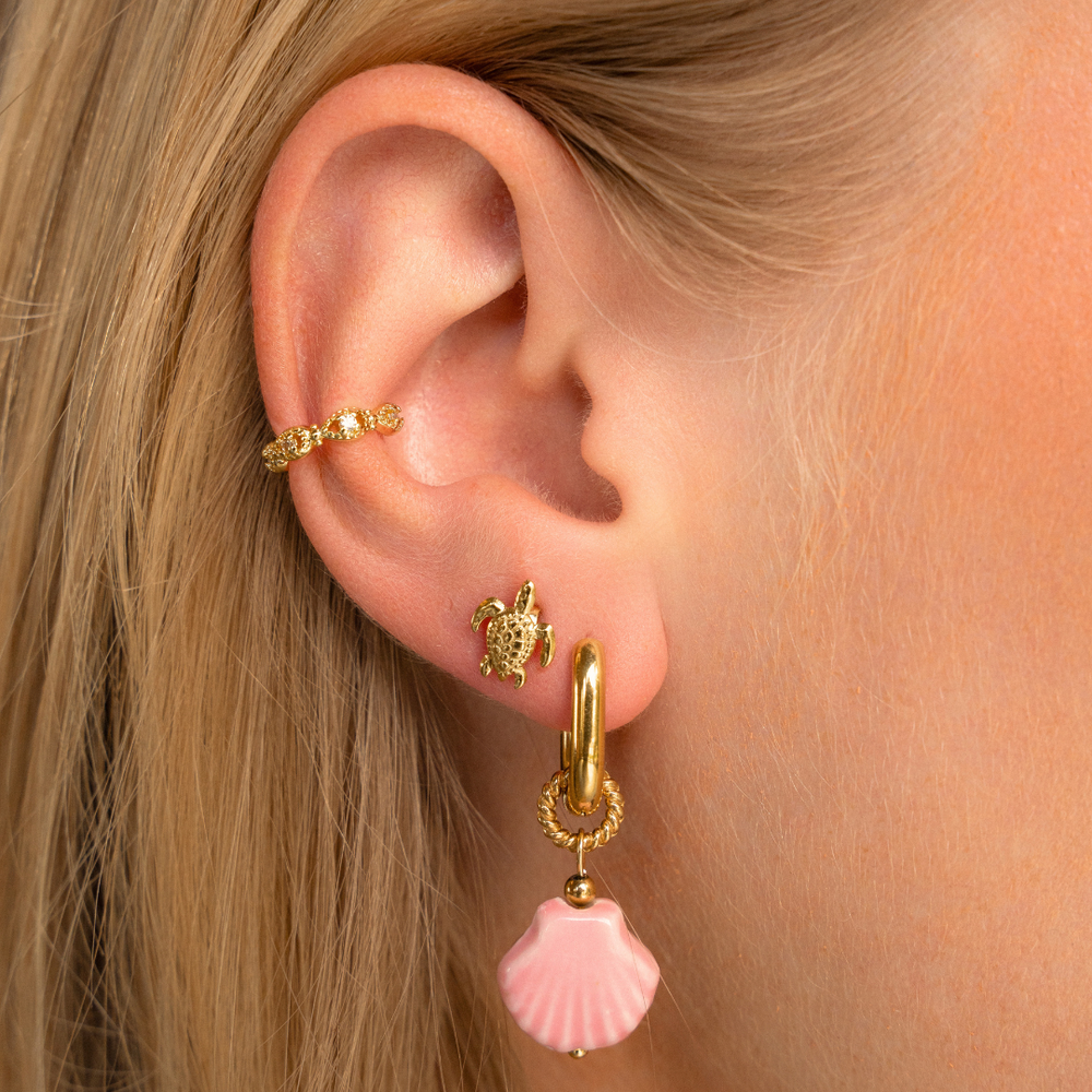 Shell Pearl Hoops