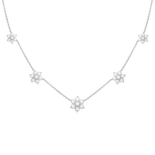 Hannah 5 Flower Necklace