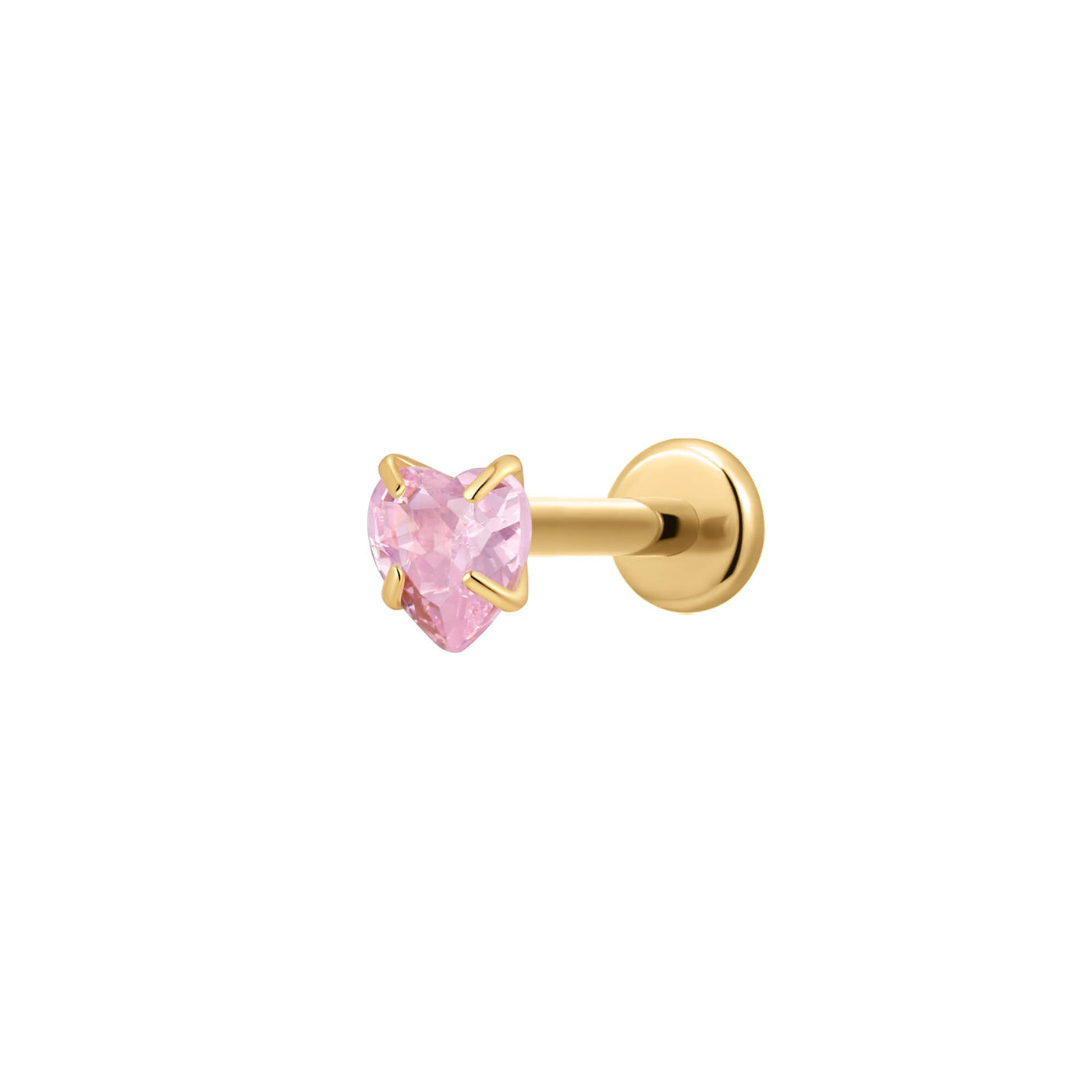 Blush Heart Stud