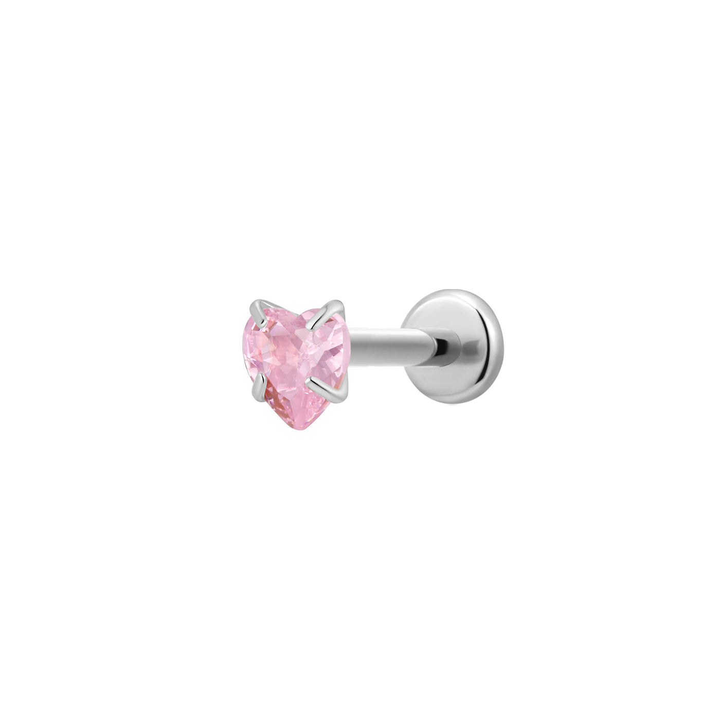 Blush Heart Stud