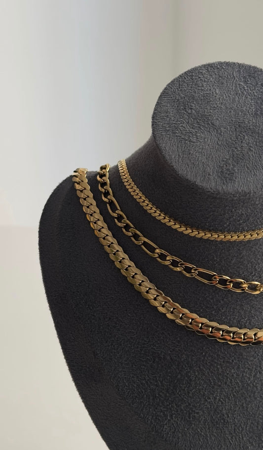 Gold plated necklaces