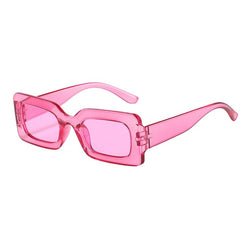 Crystal Pink Square Sunglasses