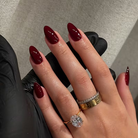 Cherry red nails