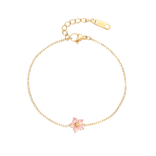 Crystal flower bracelet