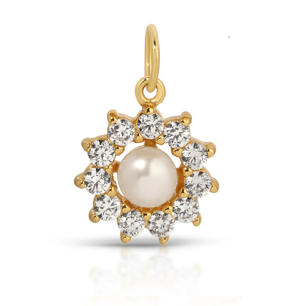 Floral freshpearl charm