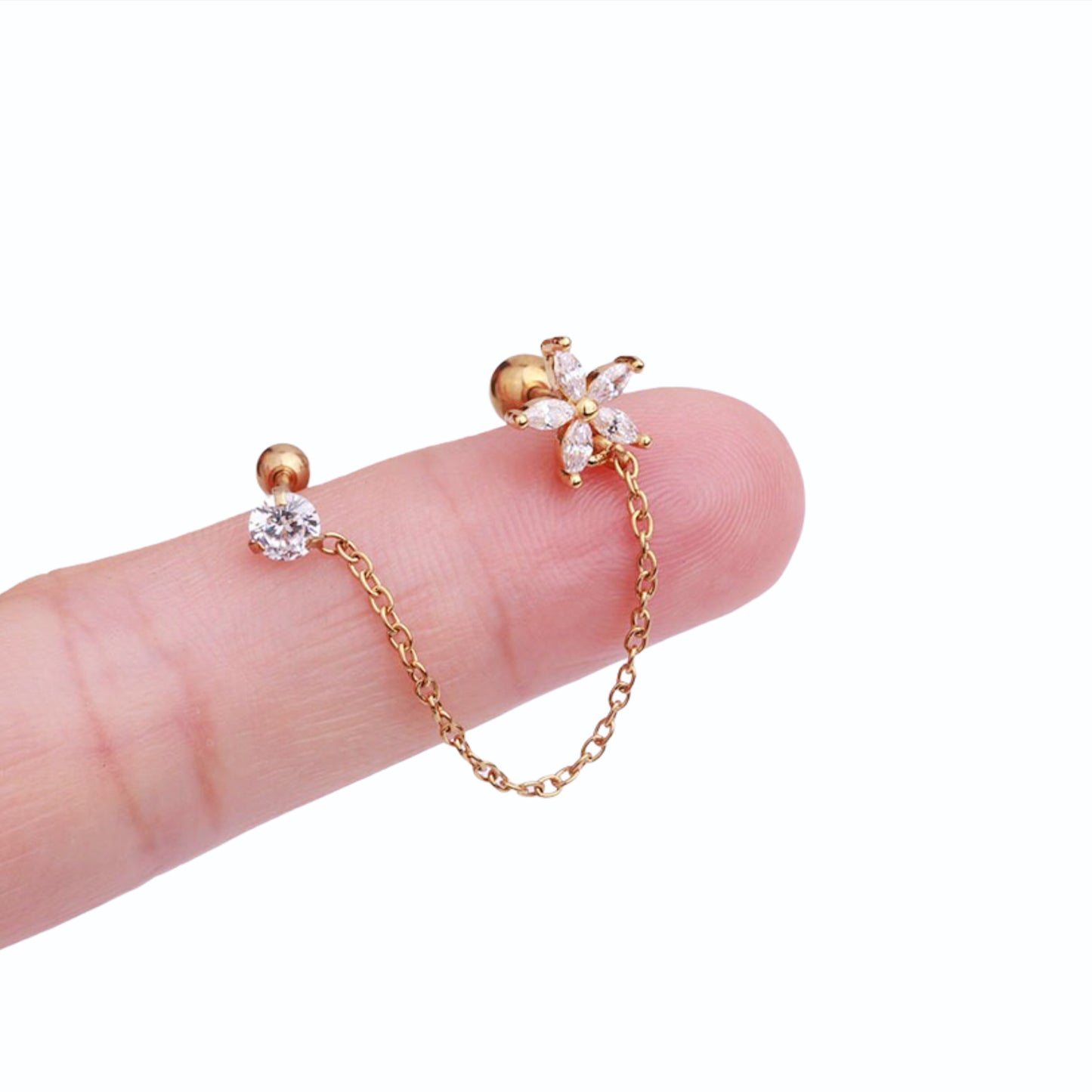 Double flower Piercing