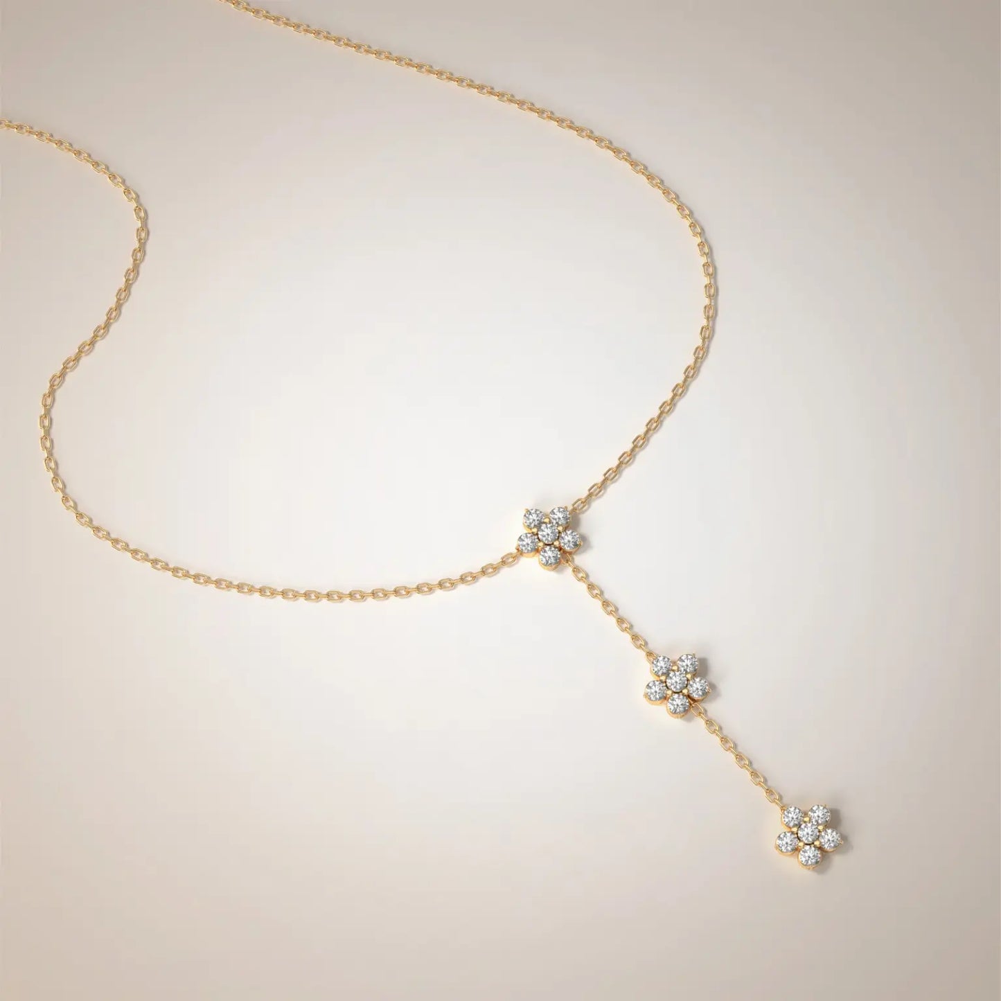 Flower trilogy necklace