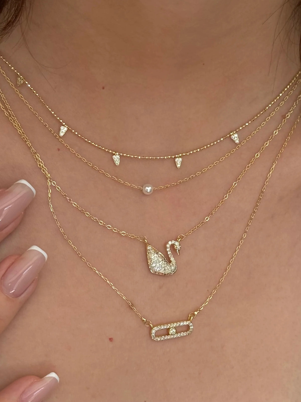 Swan necklace