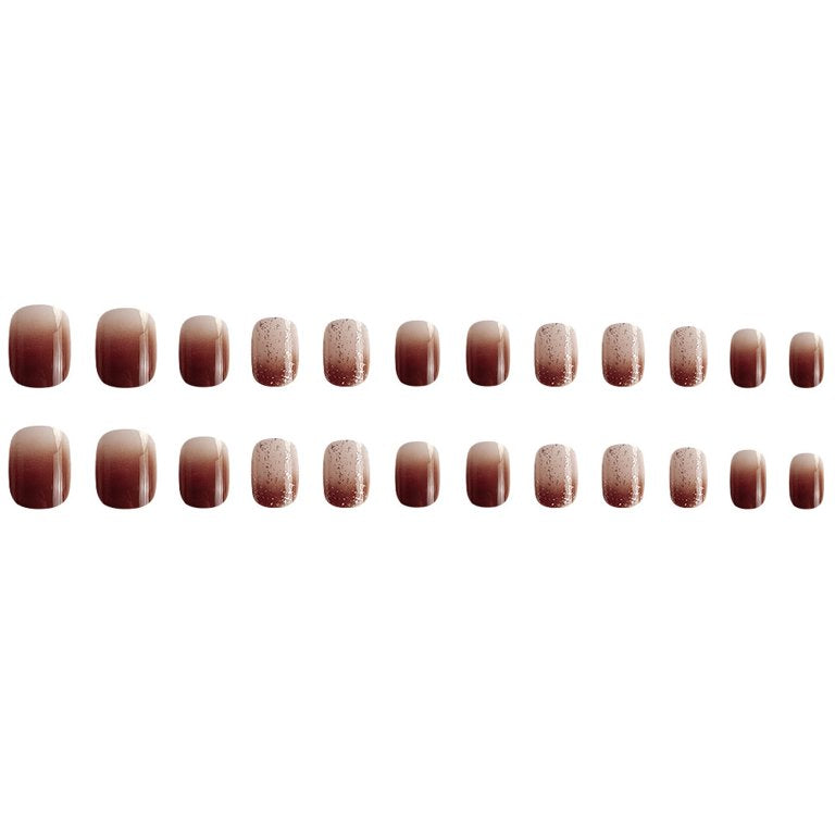 Brown smudge nails