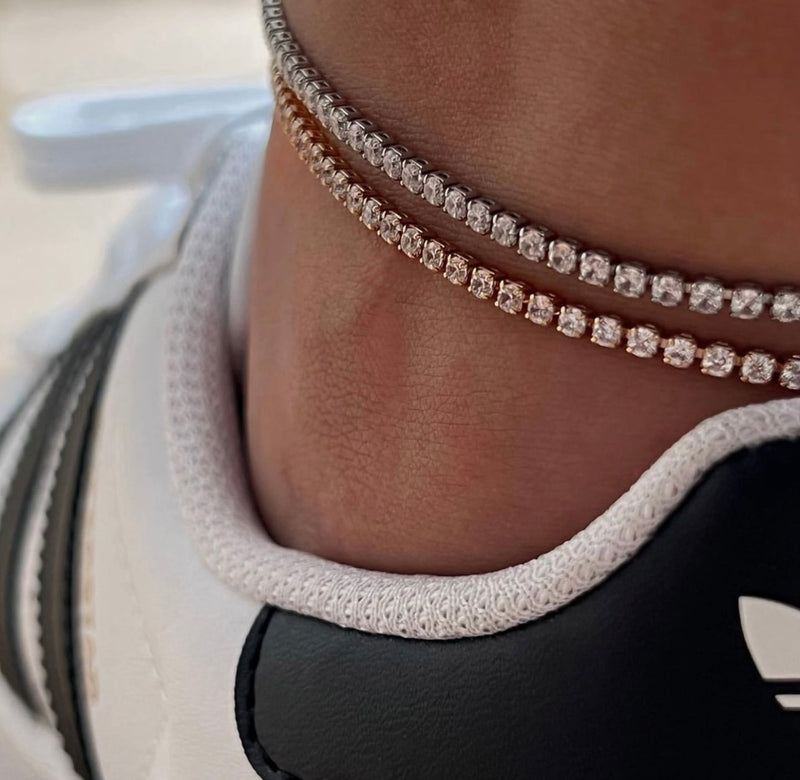 Rhinestone anklet