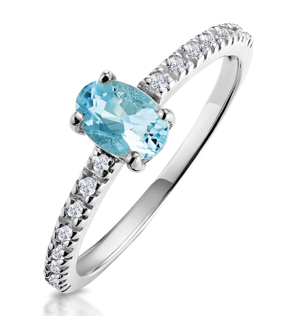 Topaz crystal ring