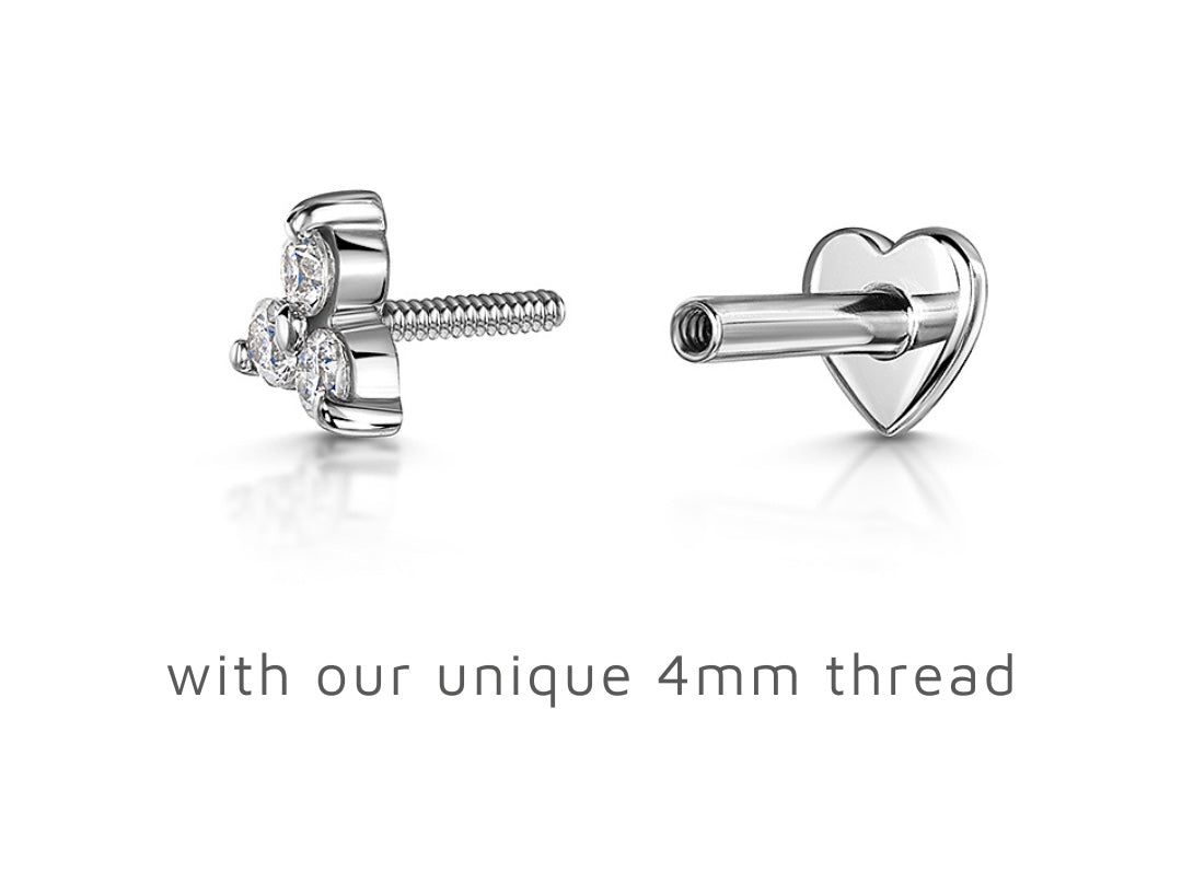 Crystal trio stud