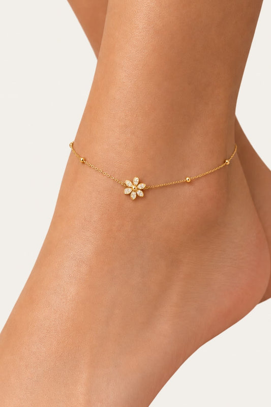 Flower anklet
