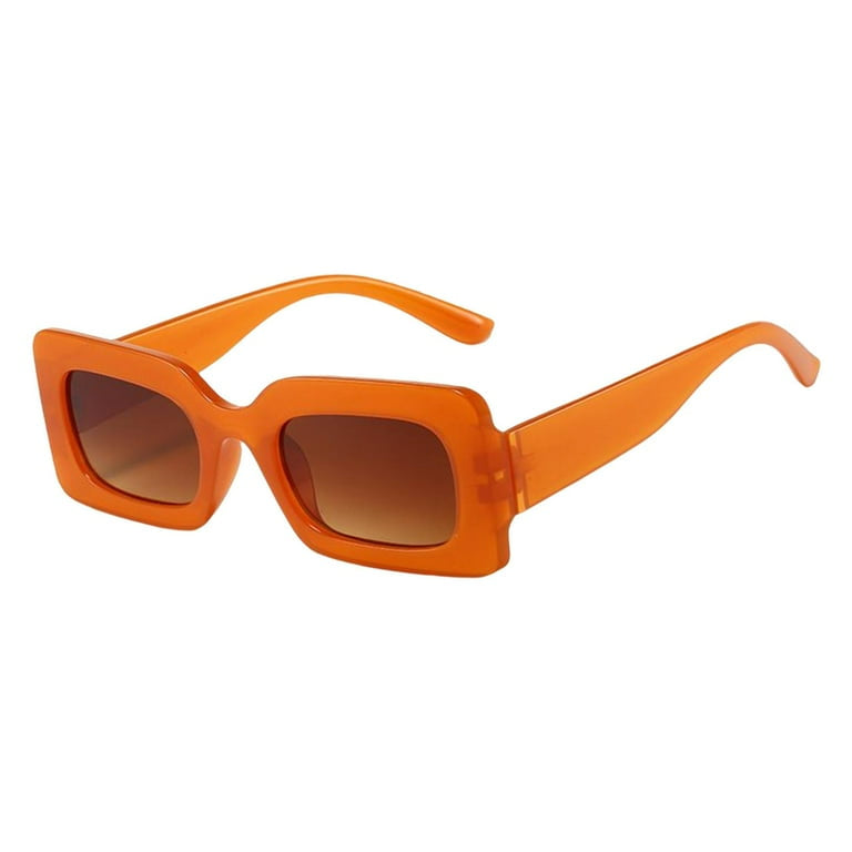 Mild Orange Square Sunglasses