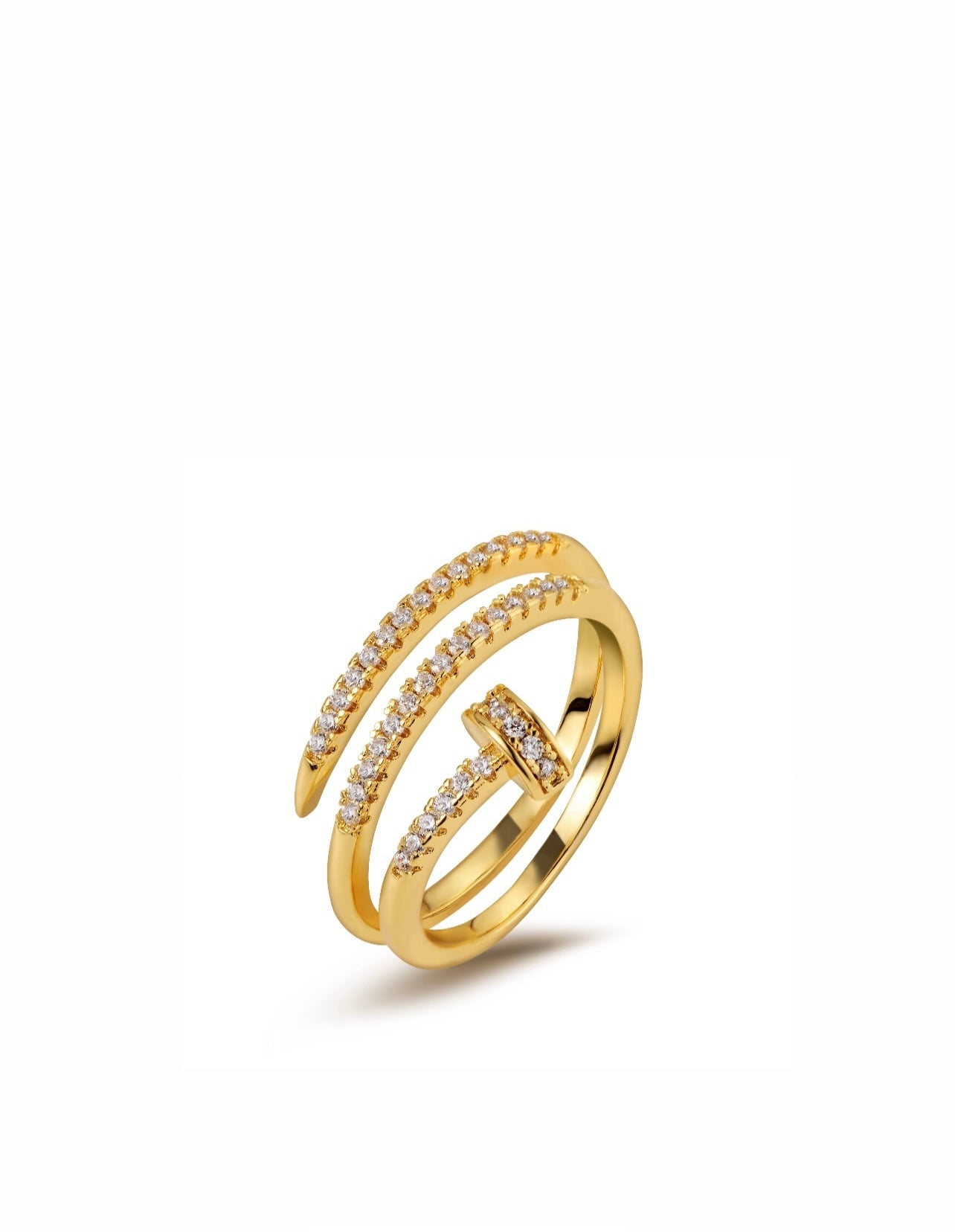 Zircon nail ring