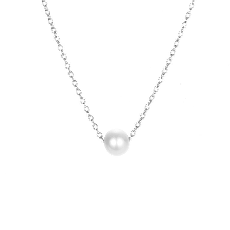 Dainty pearl necklace