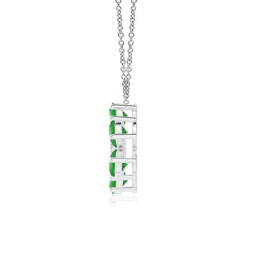 Emerald Flower Necklace