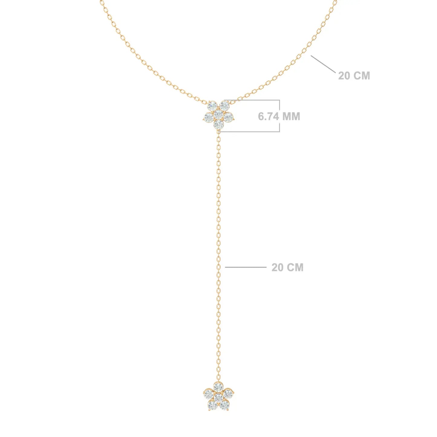 Red Carpet Fairy Flower Necklace