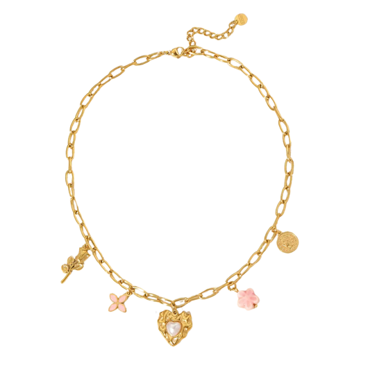 Beach charm necklace