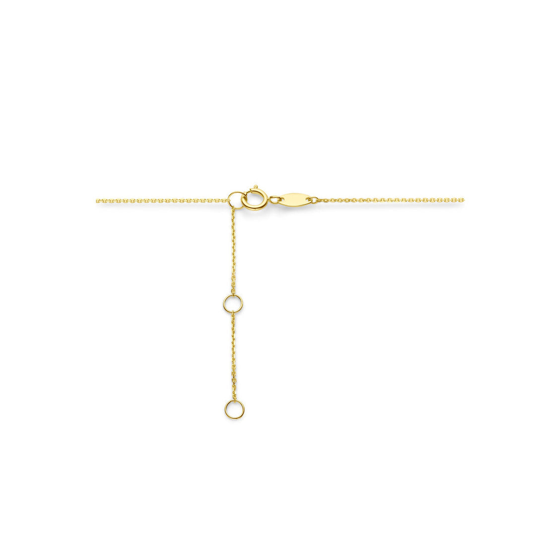 Plain halo heart necklace