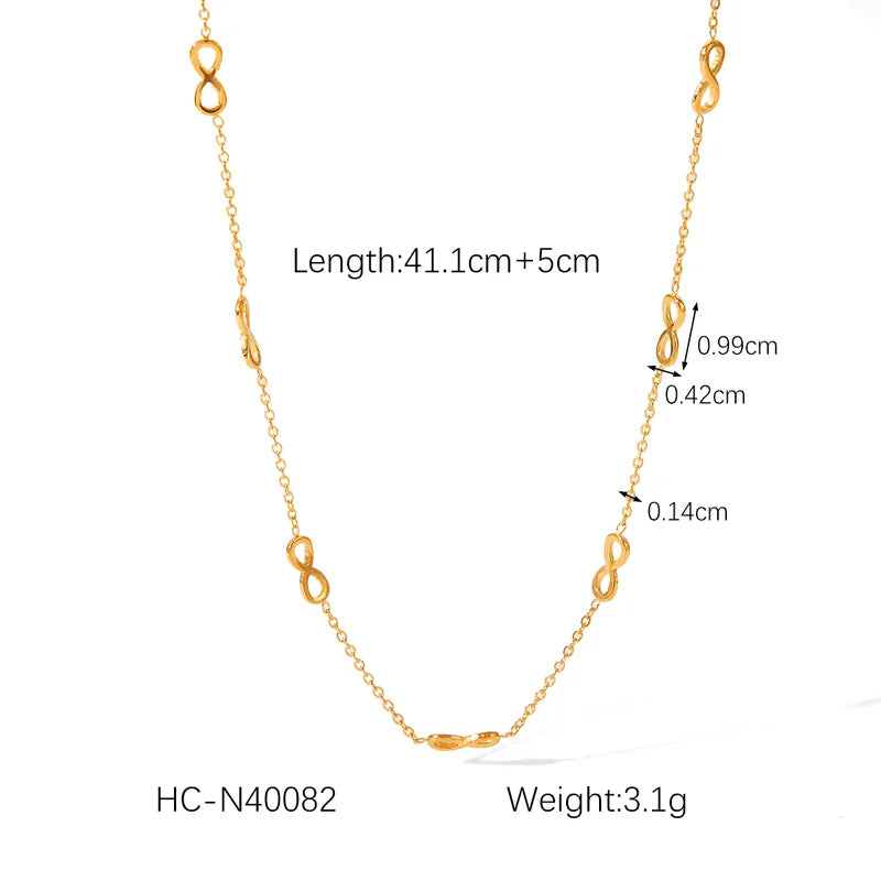 Infinity neck chain