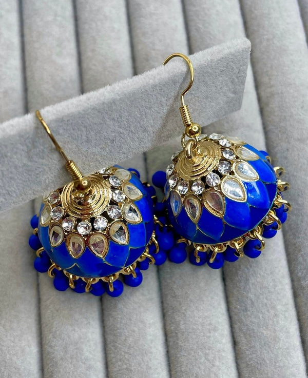 Blue Jhumka