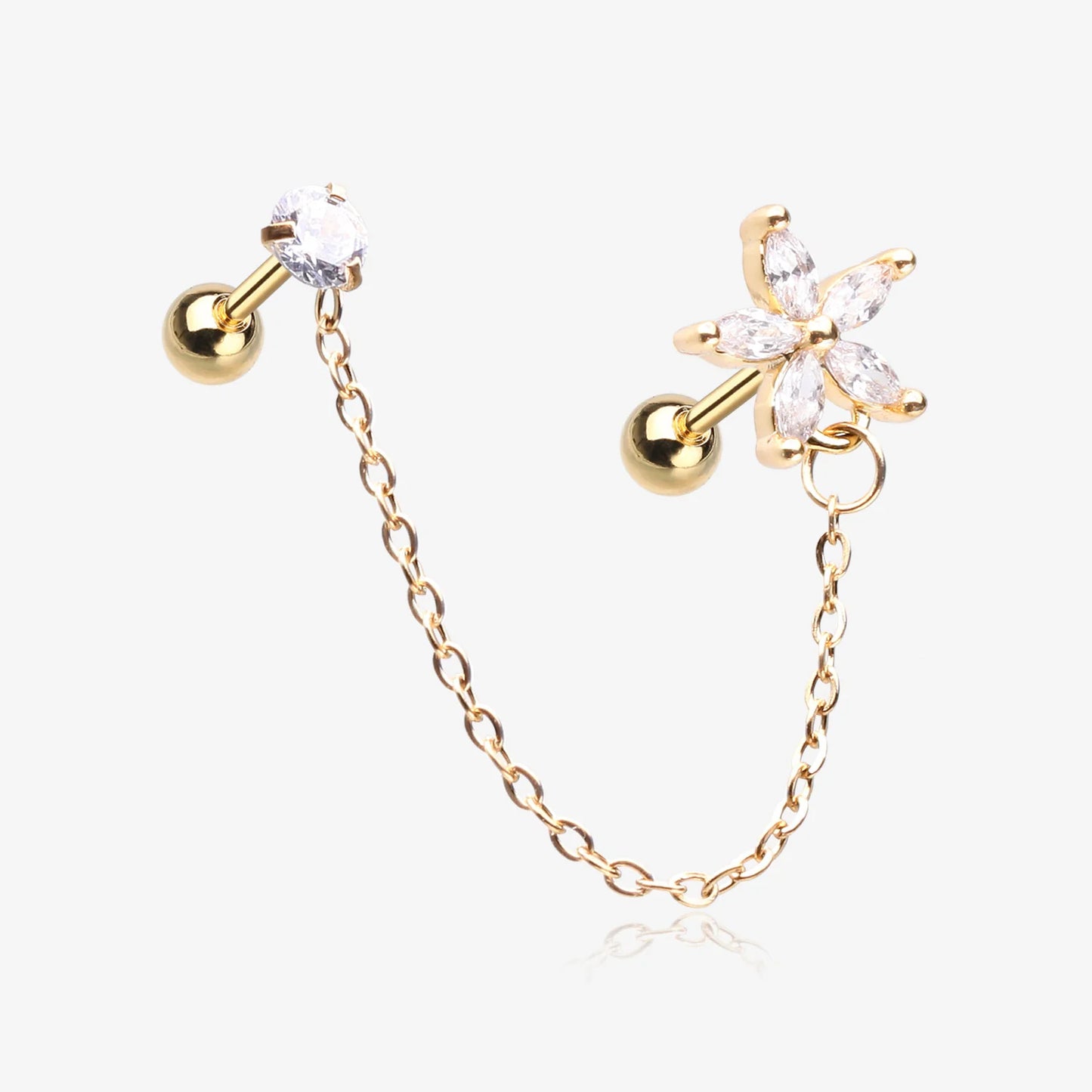 Double flower Piercing