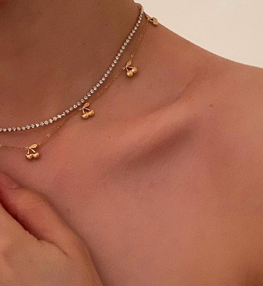 Cherry chain necklace