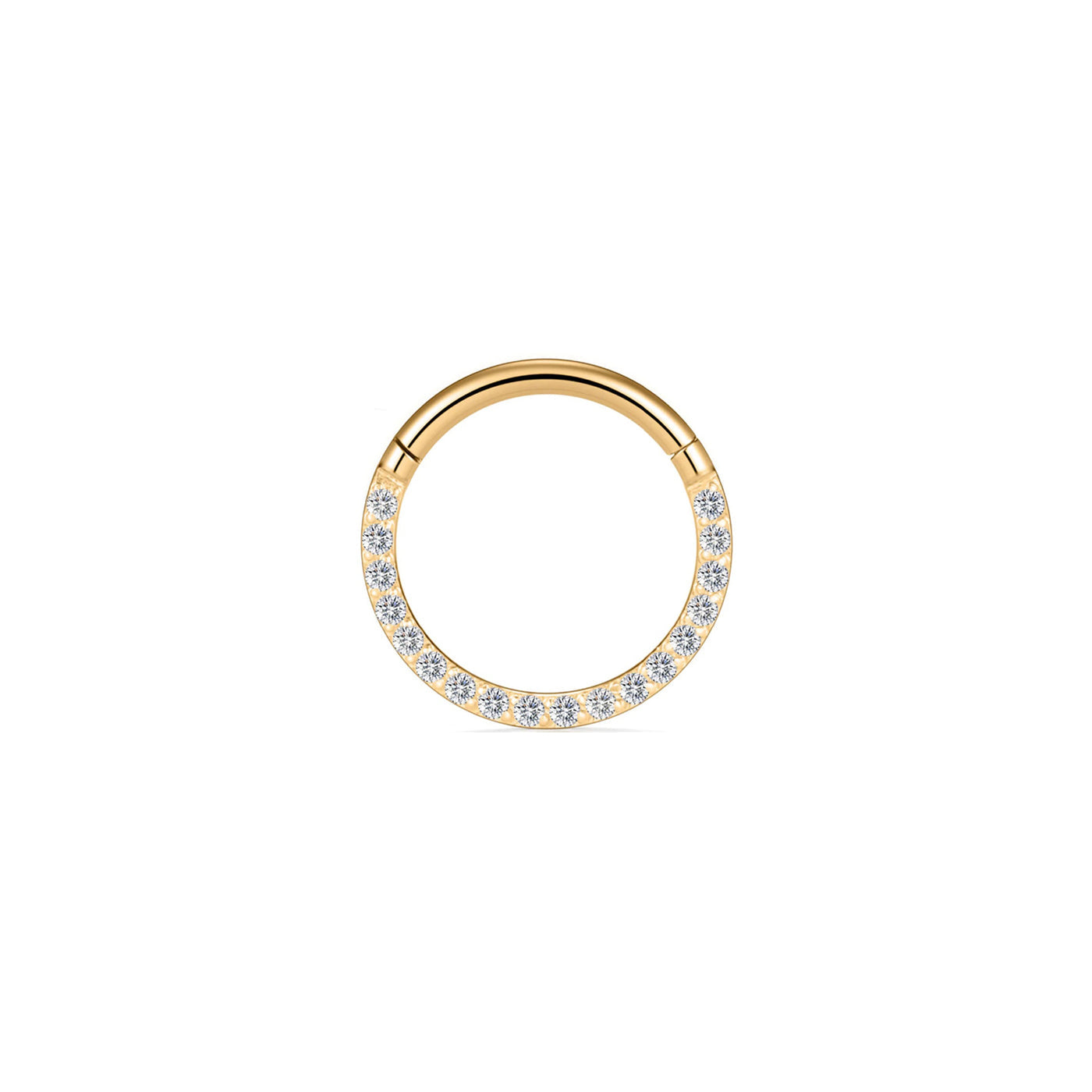 Zircon clicker Conch Ring