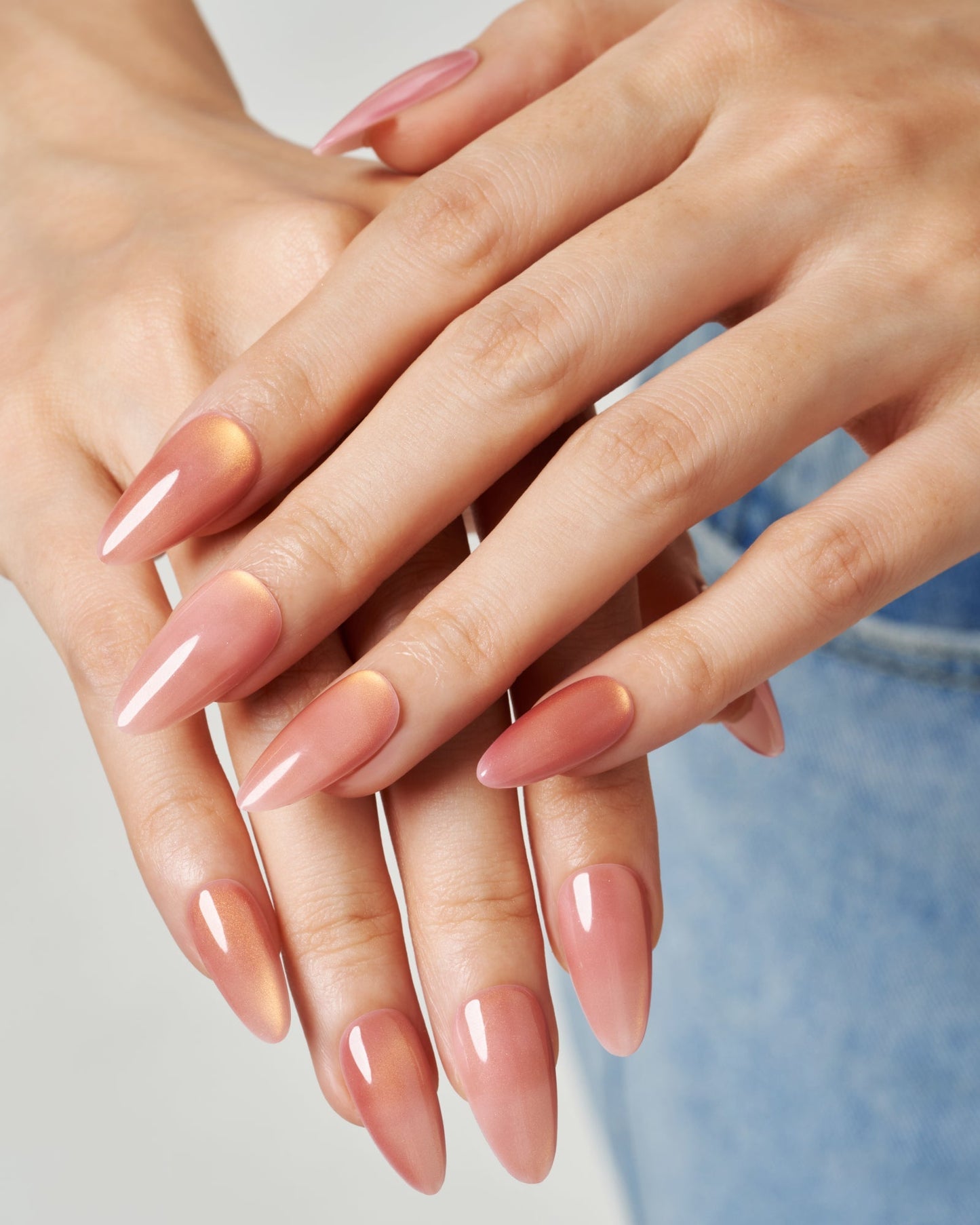 Rosegold Eye Gel nails
