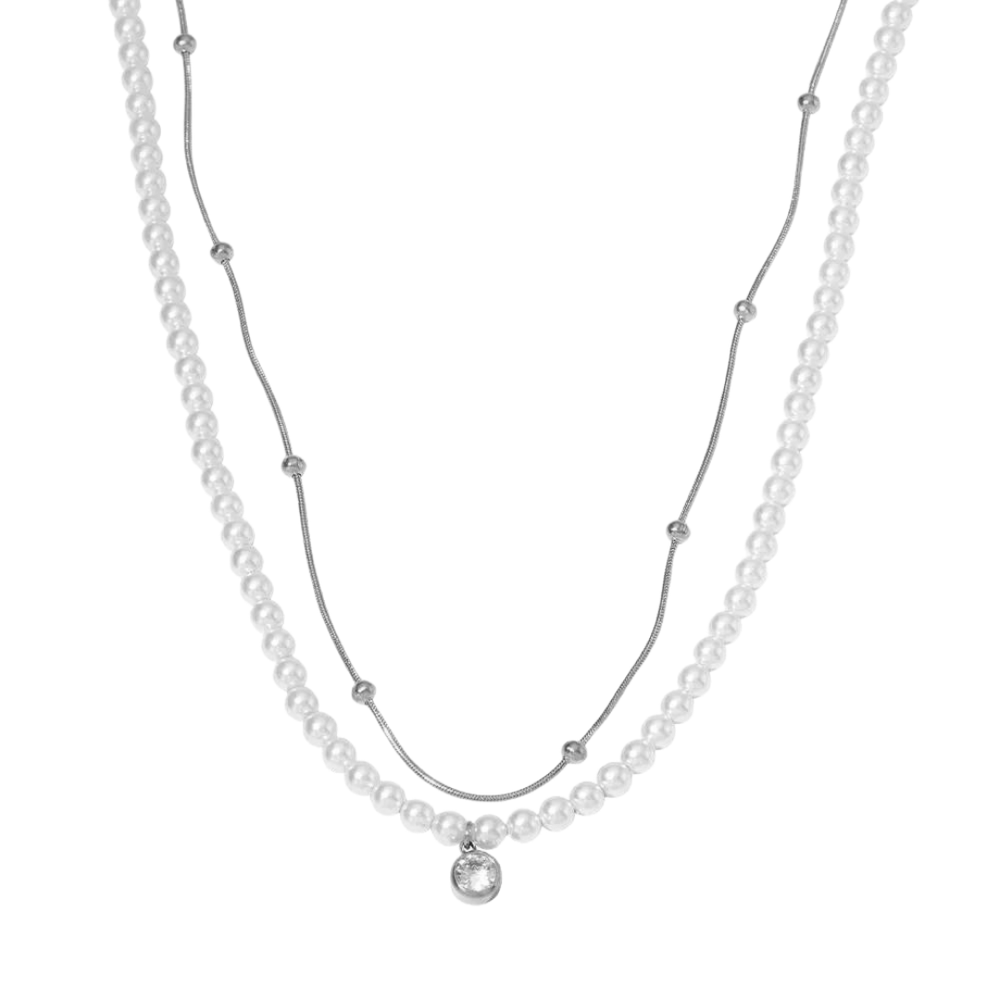 Dual pearly Necklace