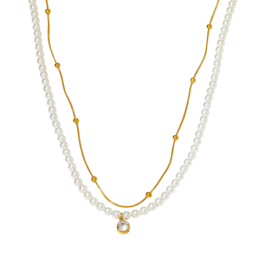Dual pearly Necklace