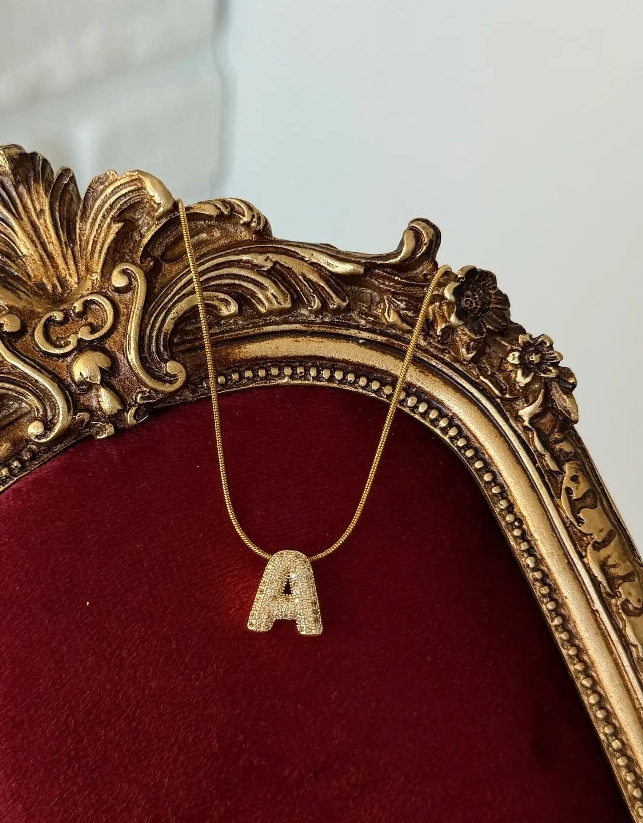 Balloon initial necklace