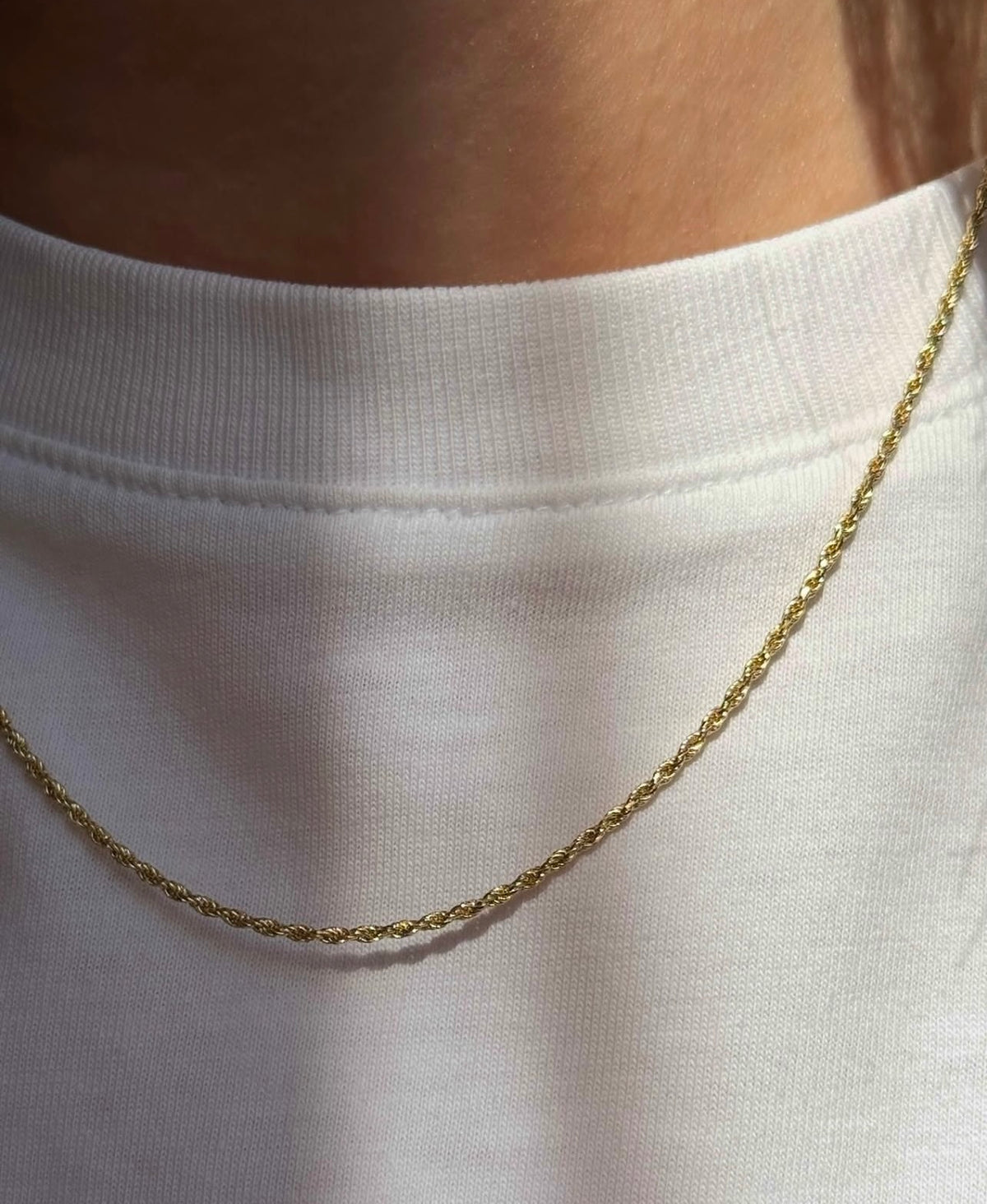 Rhin Rope Chain Thin rope chain – Bling By Rida