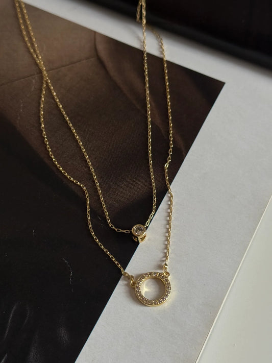 Dual Circle Necklace