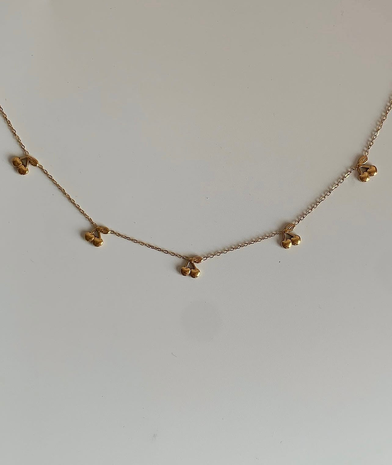 Cherry chain necklace