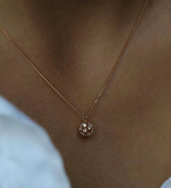 Dainty Zirconia Ball Necklace