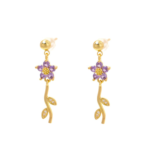 Lilic floral Studs